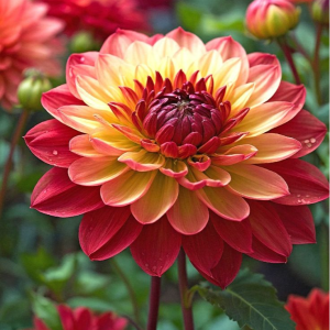 Георгин Оникс Найт купить по цене от 590р. в интернет-магазине «Посадика» с доставкой почтой в в Кологриве и по всей России – [изображение №1].